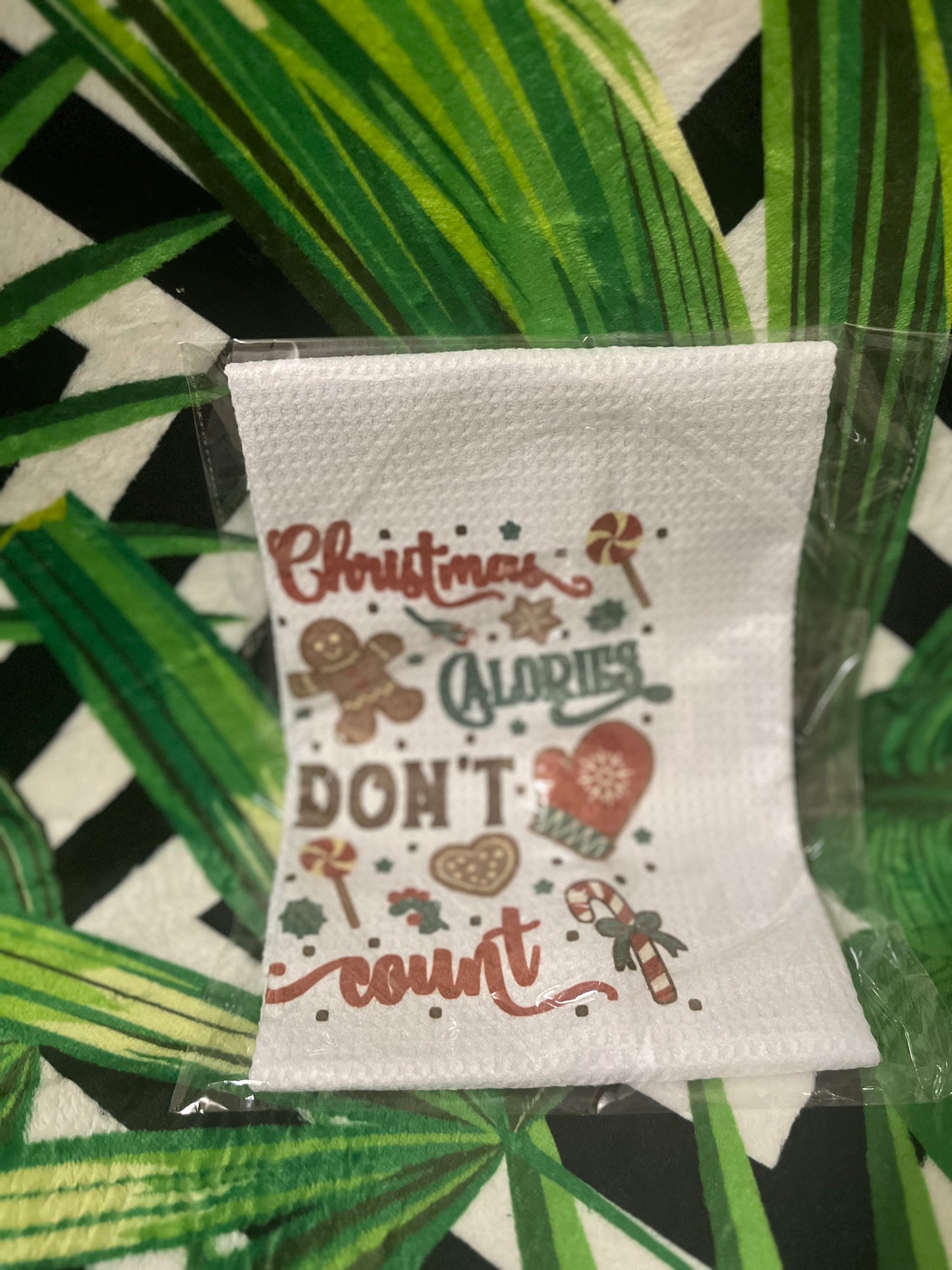 Christmas Calories Kitchen Towel