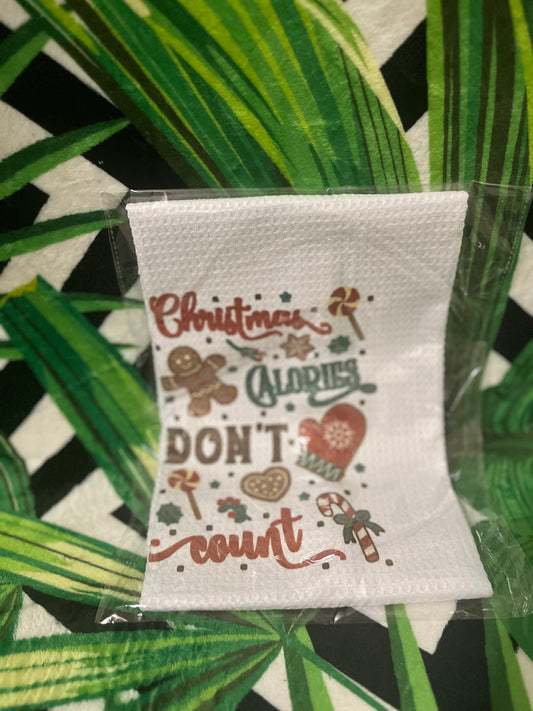 Christmas Calories Kitchen Towel