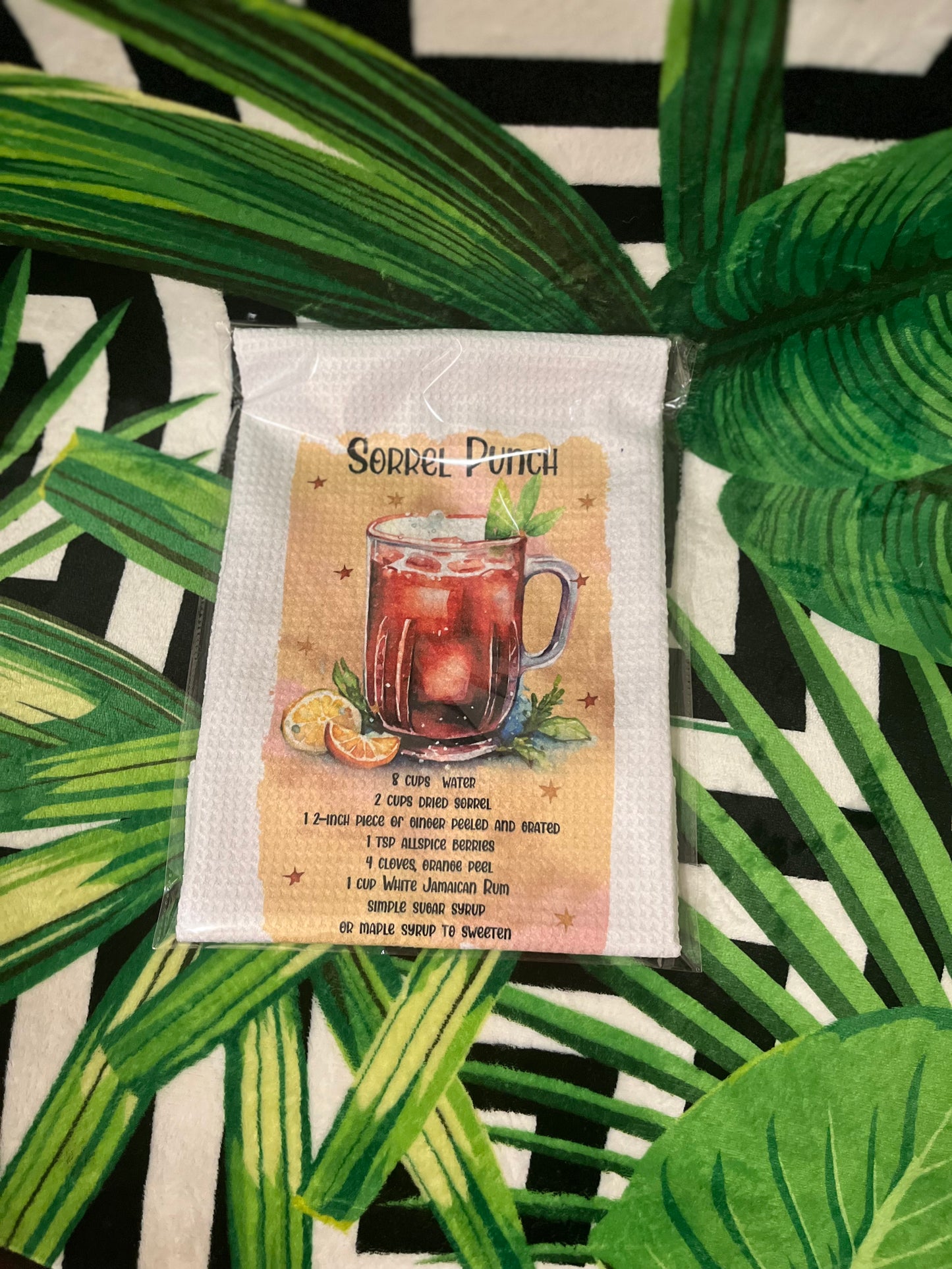 Jamaican Sorrel Recipe Kitchen Towel