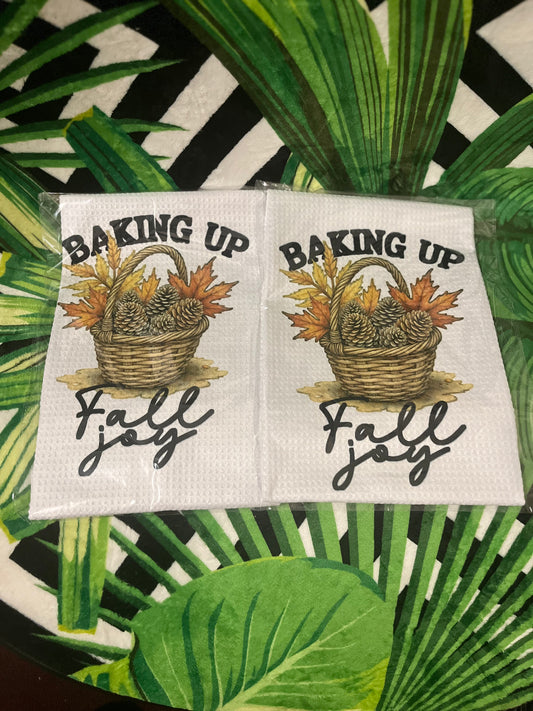 Baking Fall Joy Kitchen Towel