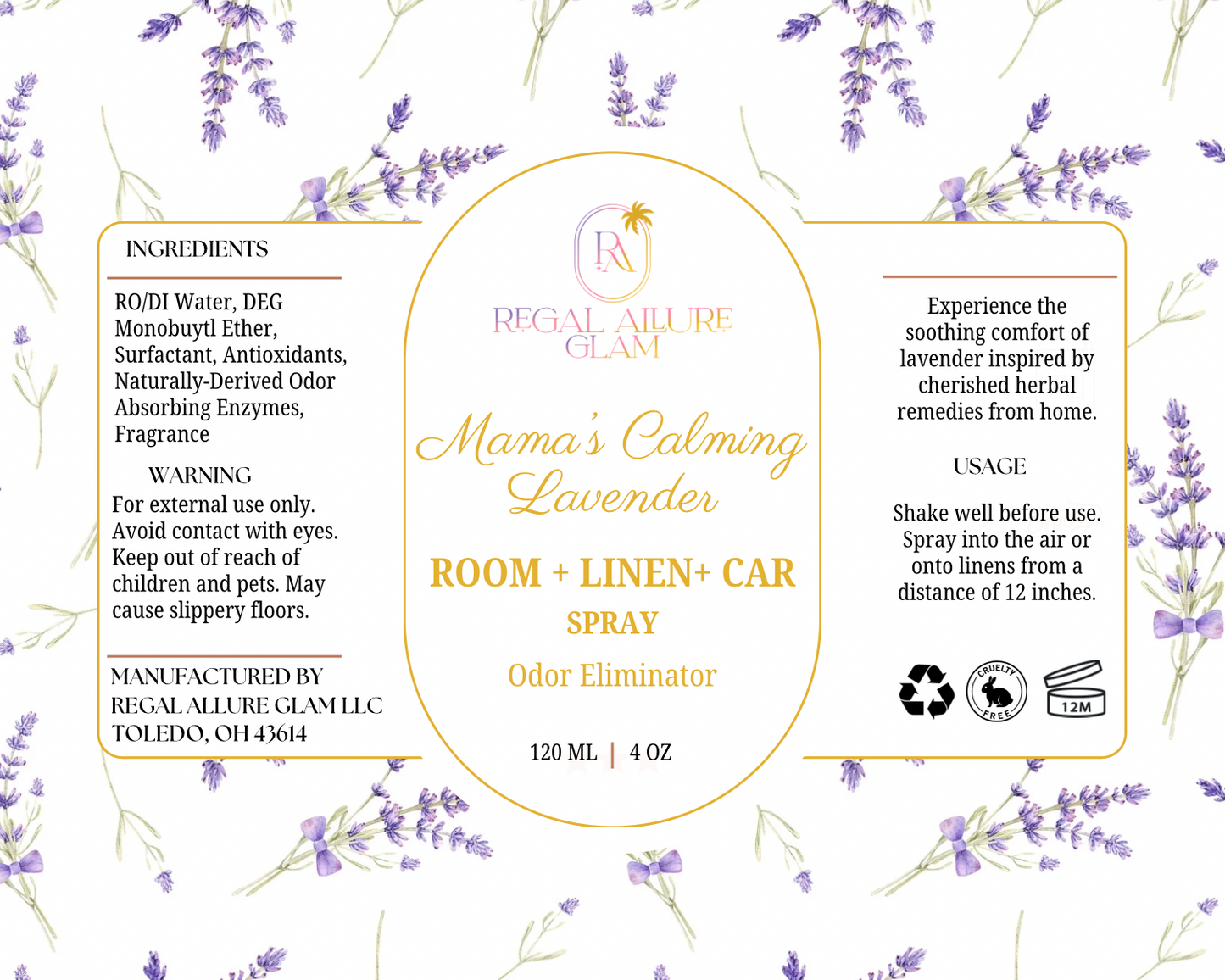 Mama’s Calming Lavender Room Spray