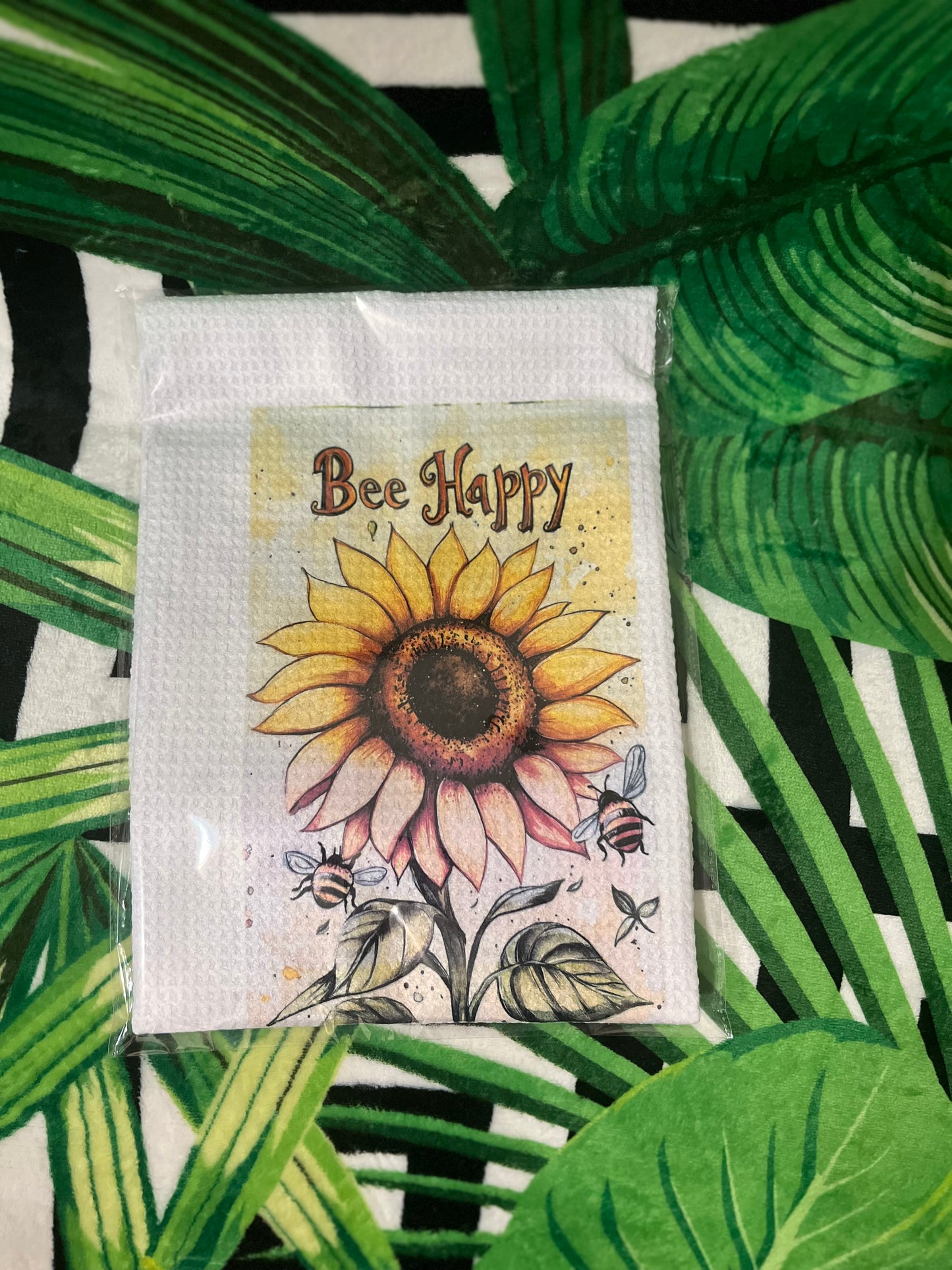 Bee Happy Kitchen Towel