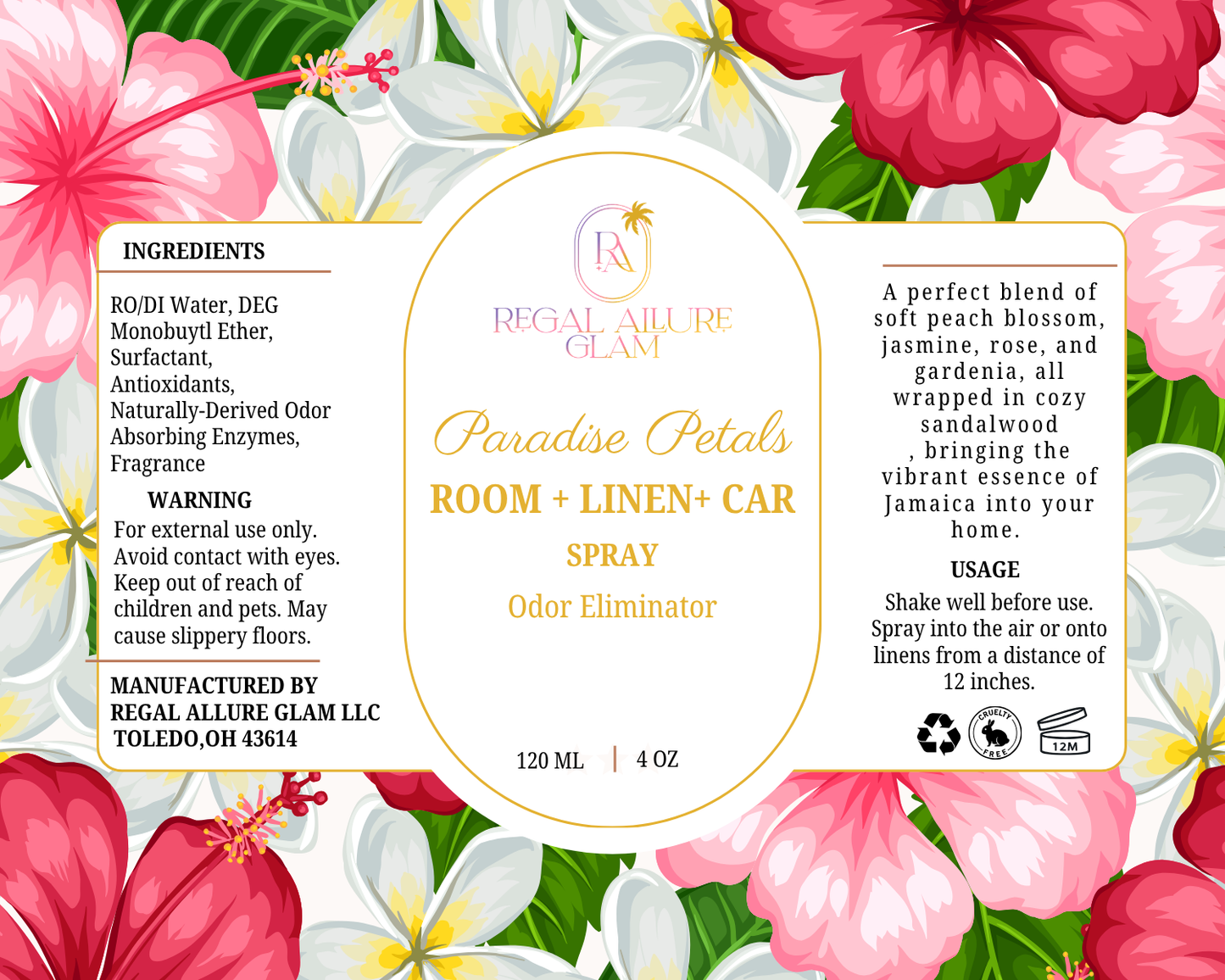 Paradise Petals Room Spray