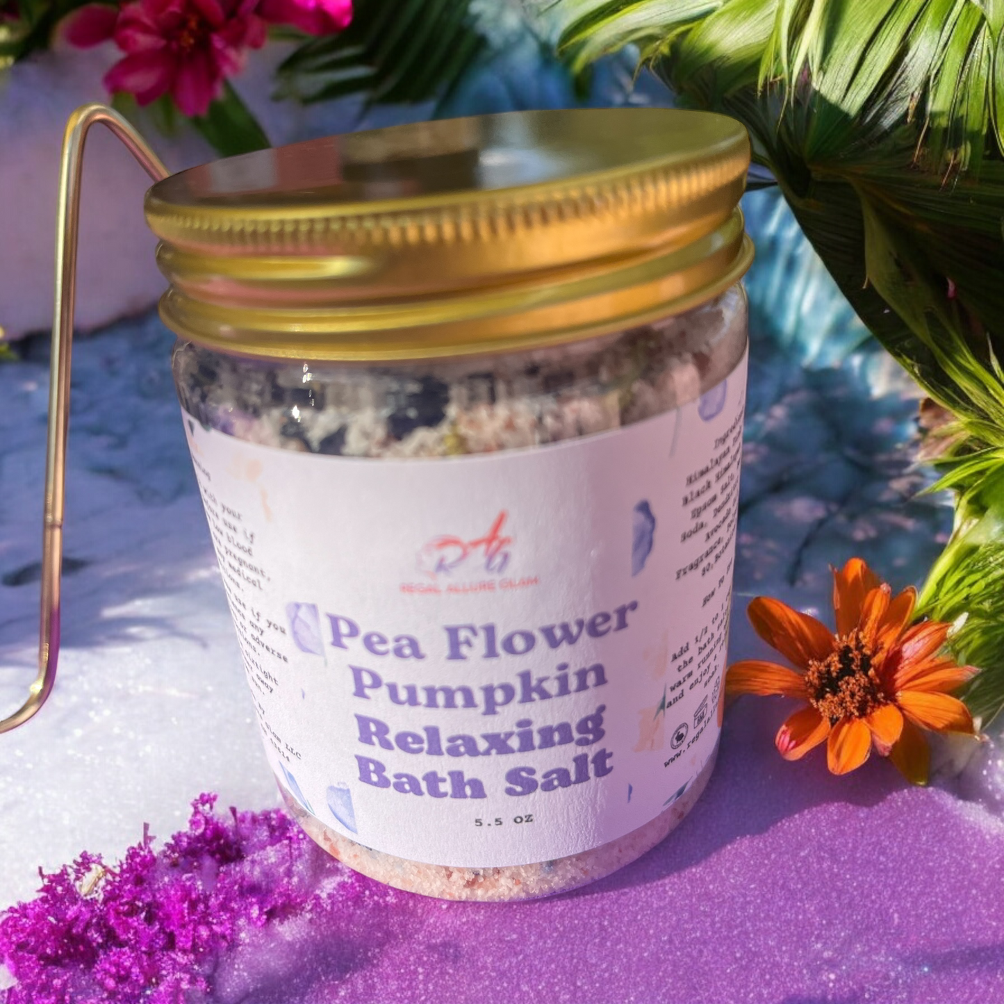 Pea Flower Pumpkin Relaxing Bath Salts